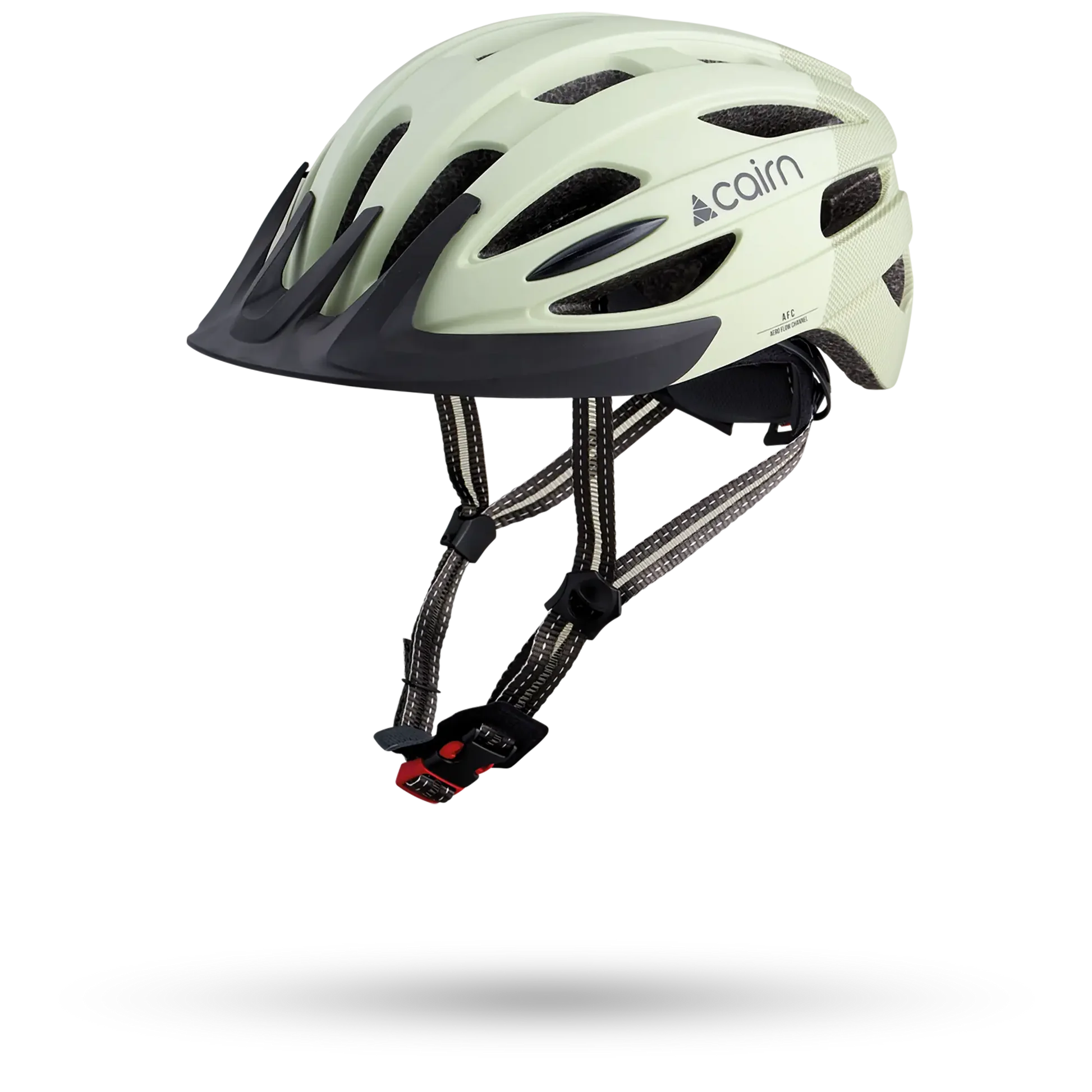 CAIRN casque vélo fusion mat agate gray avec éclairage