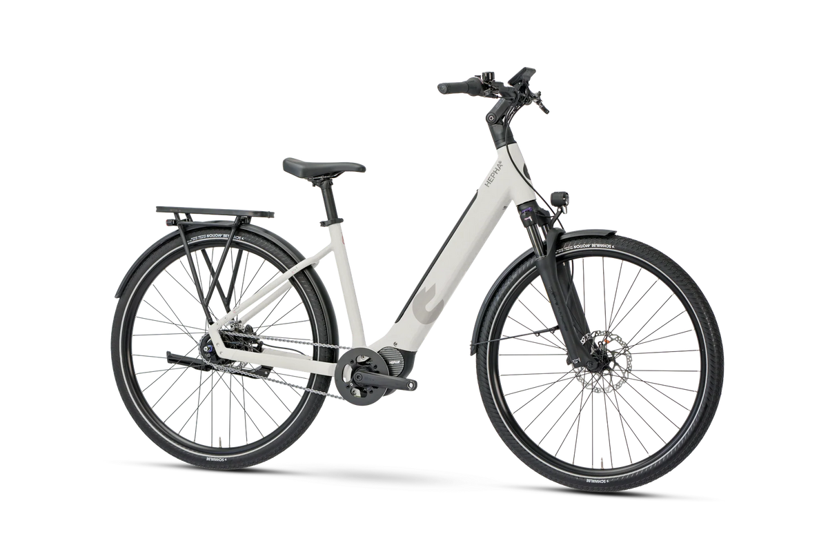 HEPHA Vélo de ville électrique City 8 Long Range 100Nm 600W