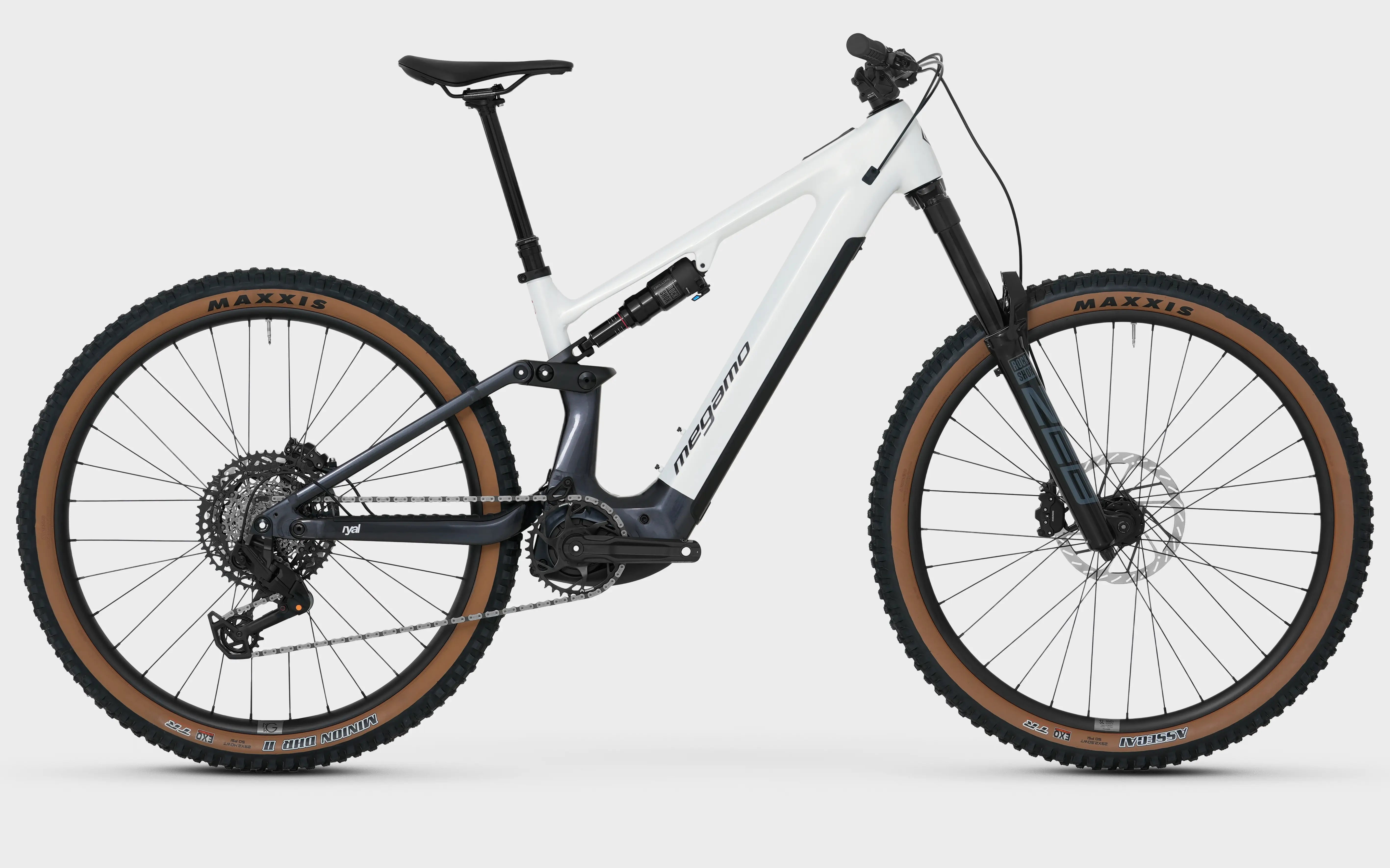 MEGAMO VTT electrique tout suspendu RYAL 08 AVINOX M2 110Nm 800W