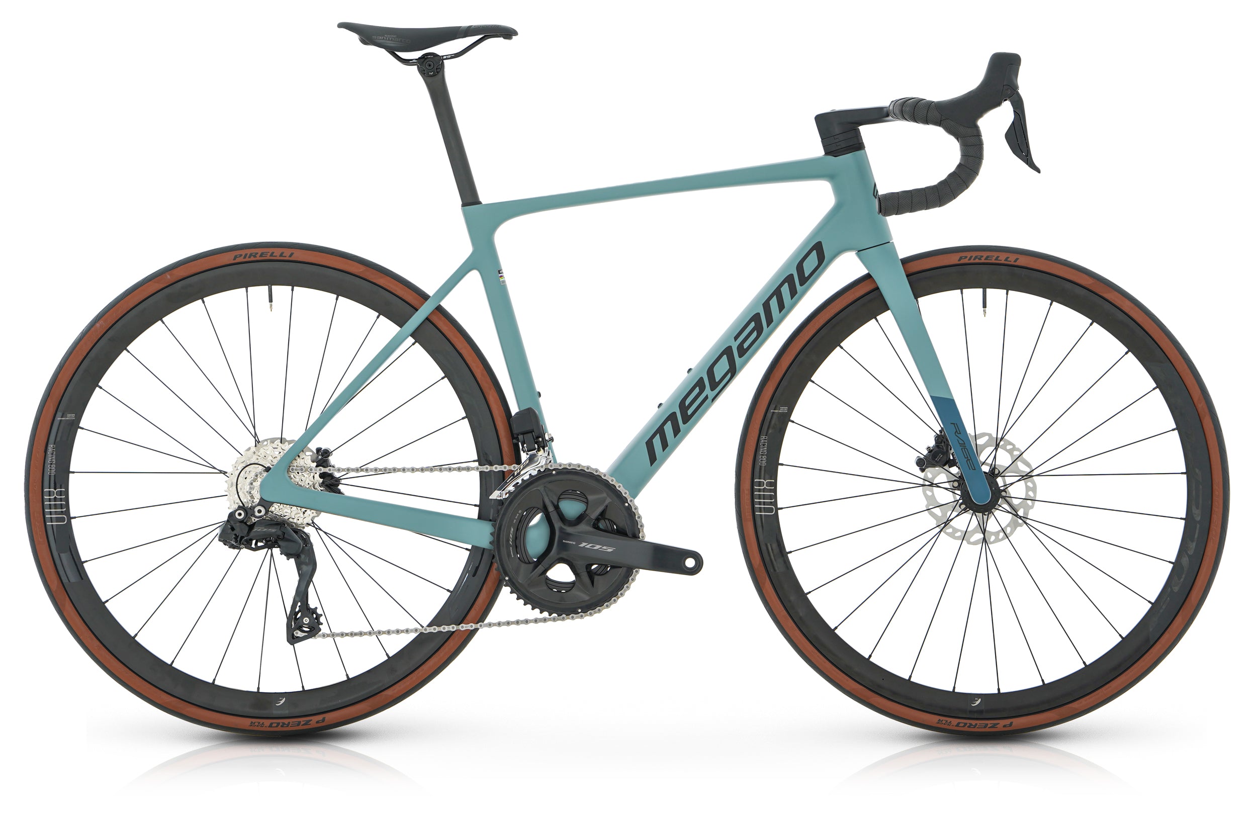 MEGAMO Vélo de route carbone Raise 105 DI2 roues aluminium