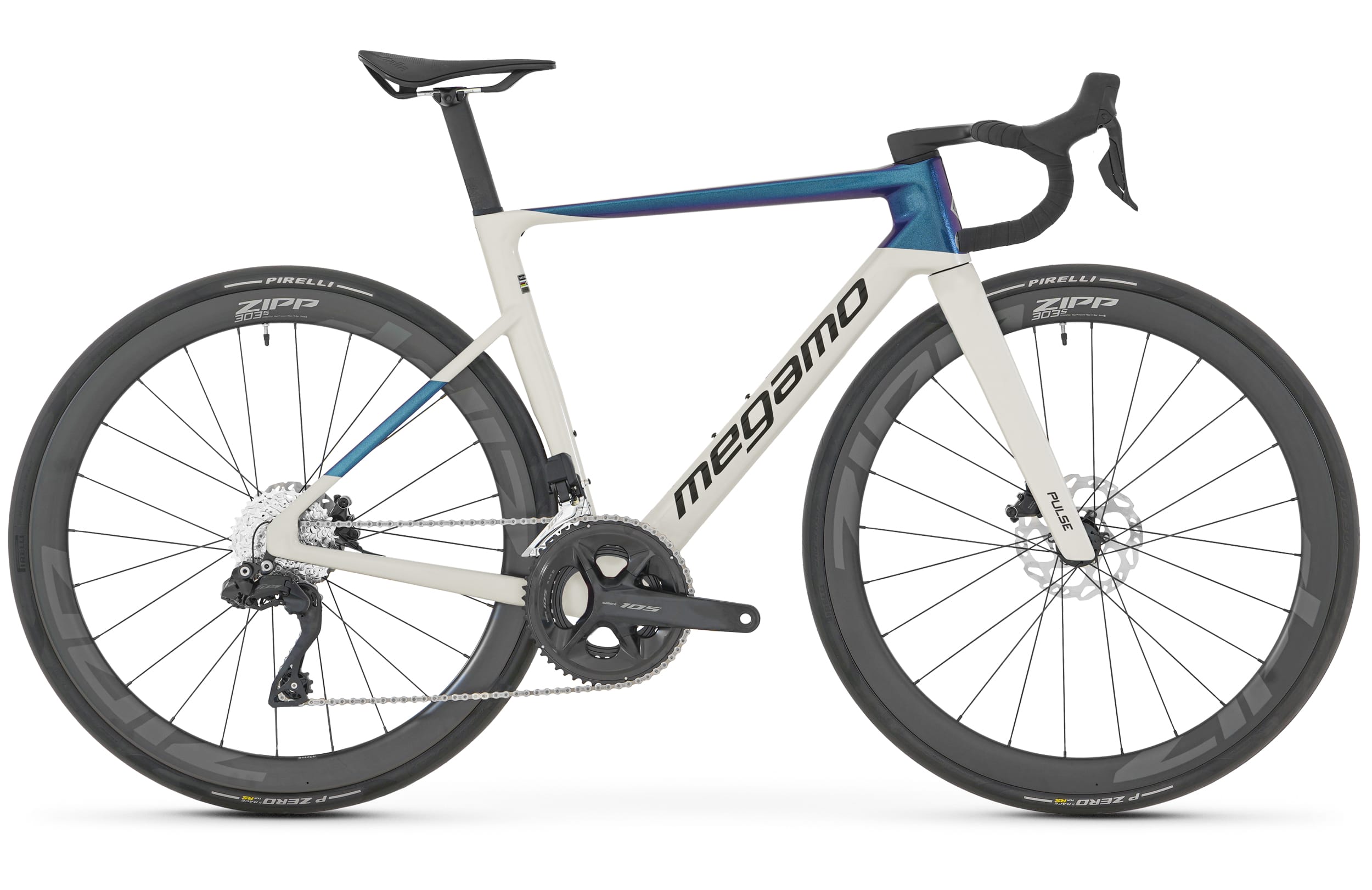 MEGAMO Vélo de route PULSE 15 105 DI2 roues carbone