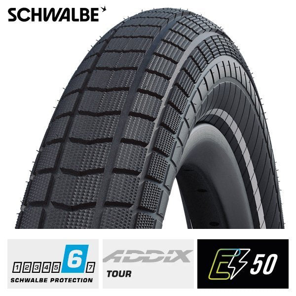 SCHWALBE PNEU VTT SUV / VAE 27.5 X 2.40 SUPER MOTO X NOIR TR DOUBLE DEFENSE