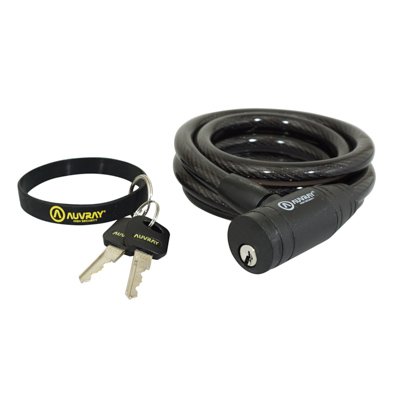 AUVRAY ANTIVOL VELO SPIRAL A CLE AUVRAY DIAM 12 mm L 1.50 M