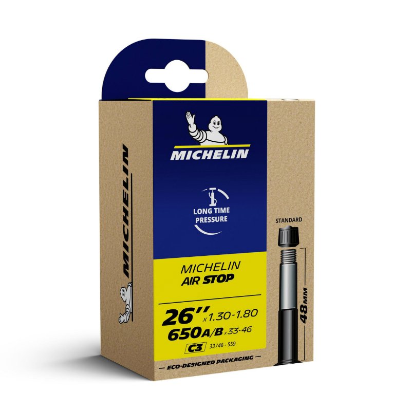 MICHELIN CHAMBRE A AIR VELO 650 A B 26 x 1.30 1.80 valve schrader