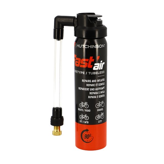 HUTCHINSON Bombe réparartion vélo FAST'AIR 75ml TT / TL