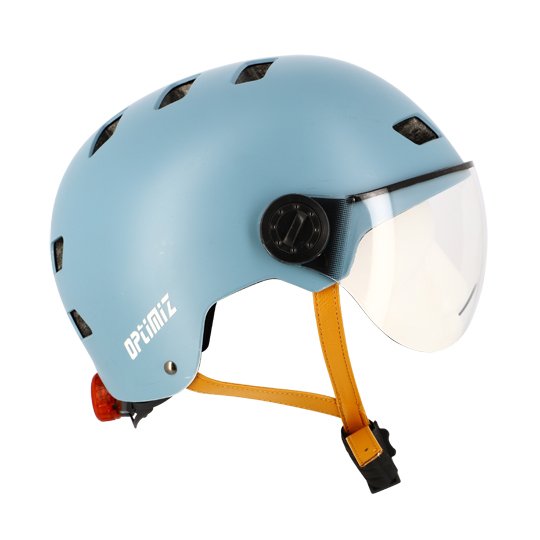 OPTIMIZ CASQUE URBAIN O382 AVEC VISIERE ET LED