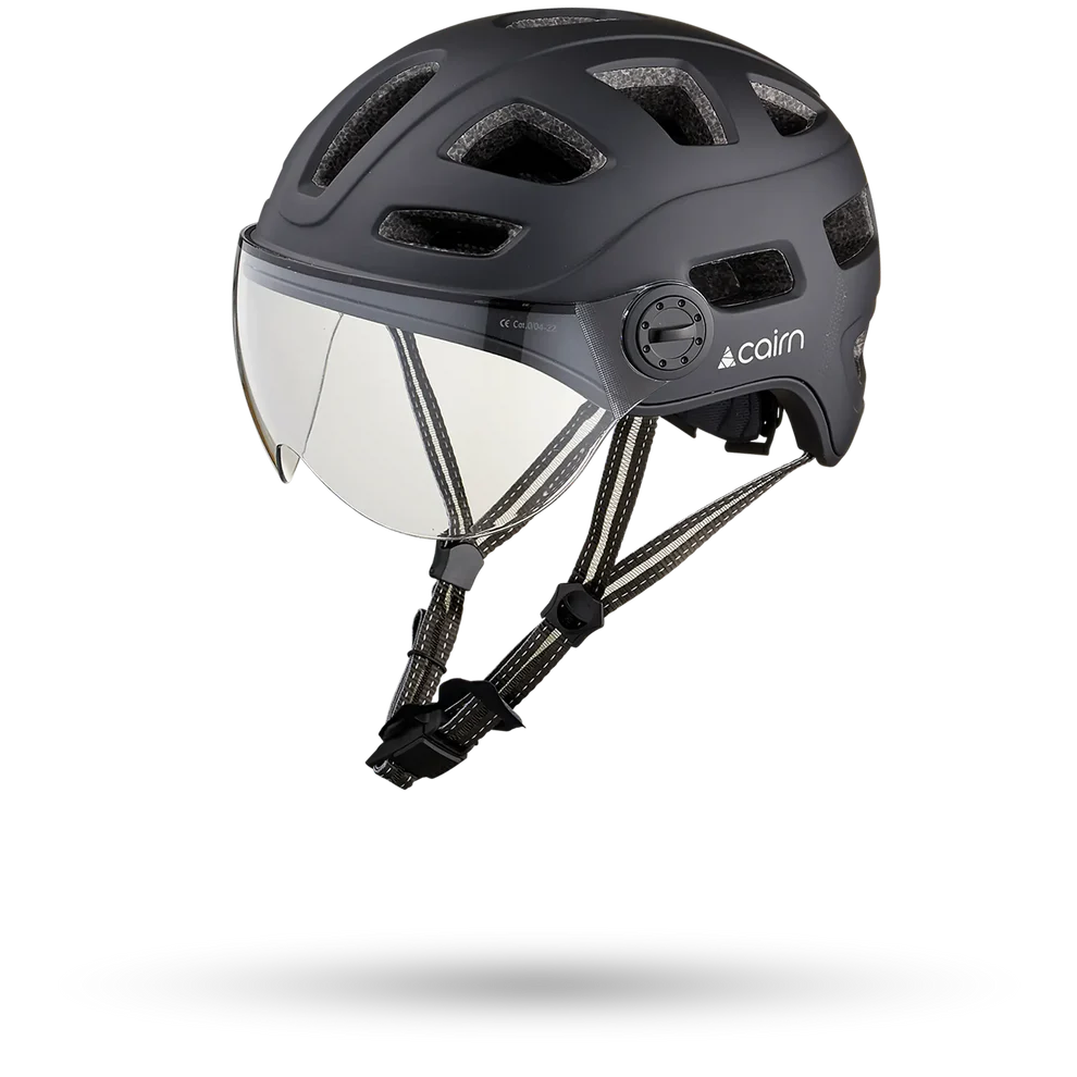 CAIRN Casque vélo urbain quartz visor noir mat