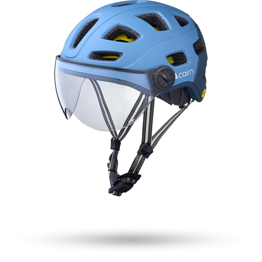 CAIRN Casque vélo QUARTZ led usb mat denim MIPS