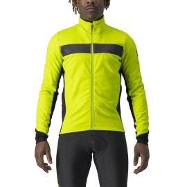 Veste velo hiver CASTELLI RADDOPPIA 3 jaune fluo