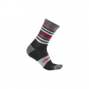 Chaussettes Castelli Gregge noir et rouge