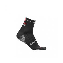 Chaussettes Castelli Gregge noir et rouge