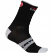 Chaussettes Castelli Gregge noir et rouge