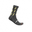 Chaussettes Castelli Gregge noir et rouge