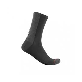 Chaussettes Castelli Gregge noir et rouge