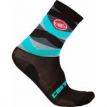 Chaussettes Castelli Gregge noir et rouge