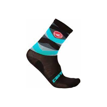 Chaussettes Castelli Gregge noir et rouge