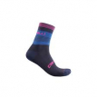 Chaussettes Castelli Gregge noir et rouge