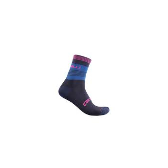 Chaussettes Castelli Gregge noir et rouge