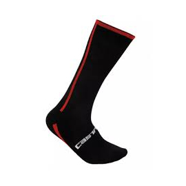 Chaussettes Castelli Gregge noir et rouge