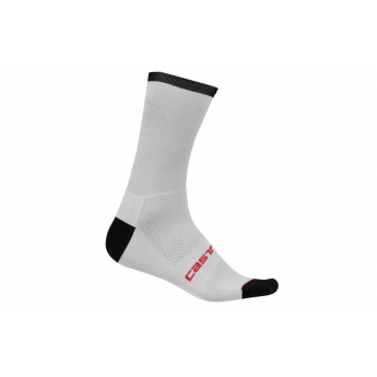 Chaussettes Castelli Gregge noir et rouge