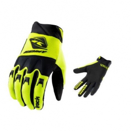 Gants BMX Kenny track kids black neon yellow