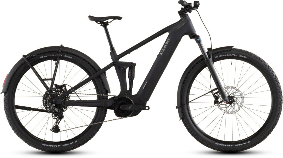 VTT électrique tout suspendu CUBE 800w 120Nm avec garde boue et béquille