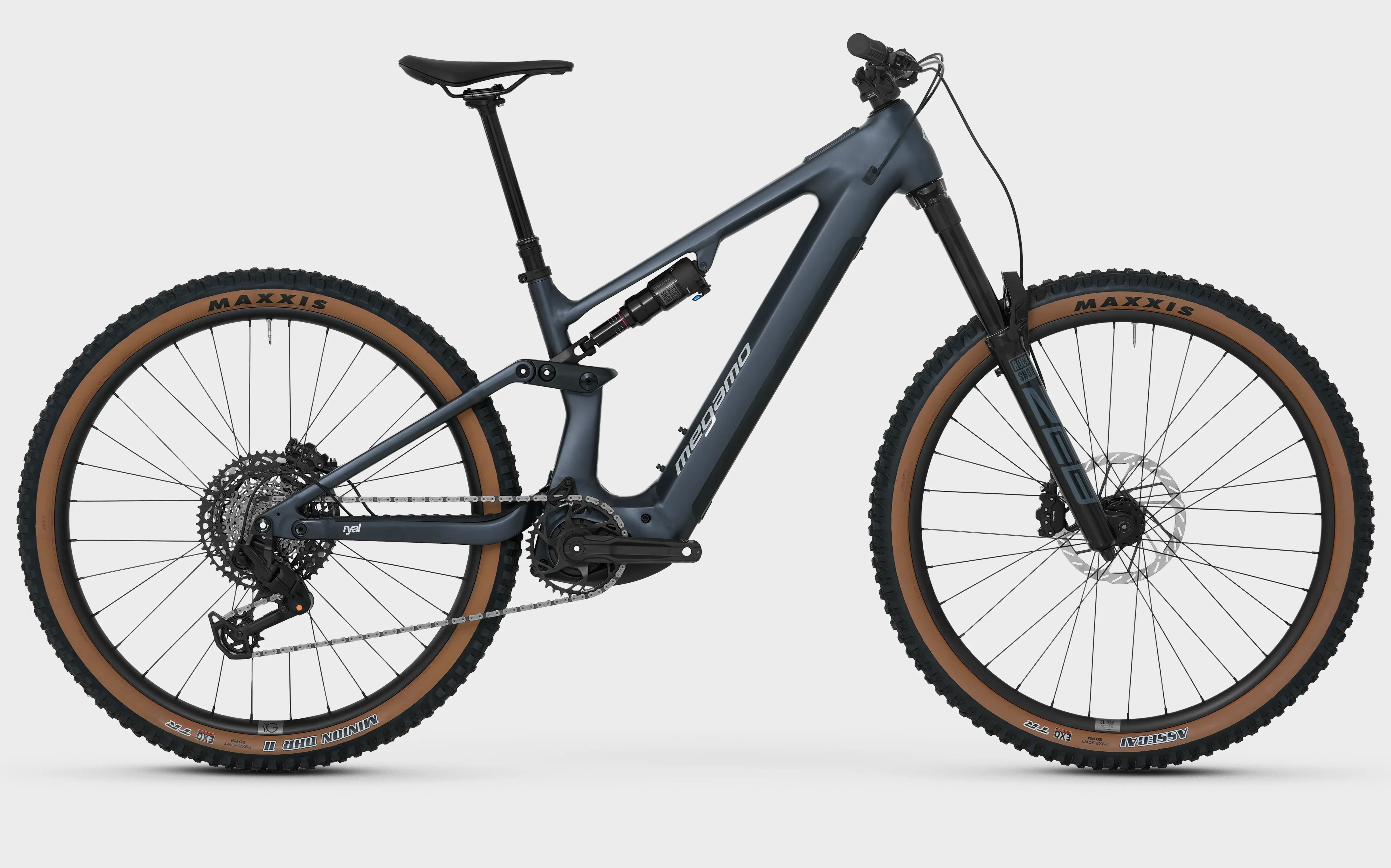 MEGAMO VTT electrique tout suspendu RYAL 08 AVINOX M2 110Nm 800W