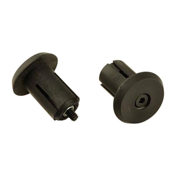 OPTIMIZ BOUCHON CINTRE/GUIDON VTT A VISSER NOIR Paire