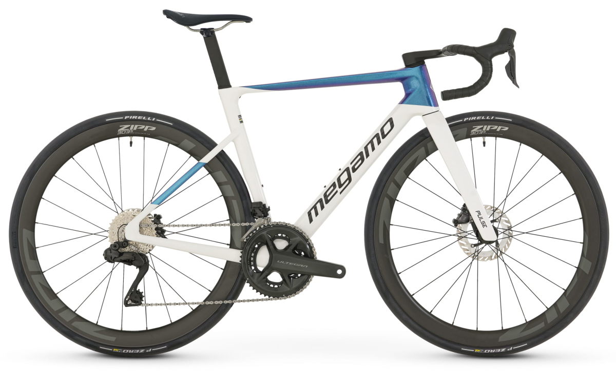 MEGAMO Vélo de route pulse 05 cw ultegra DI2 roues zipp carbone