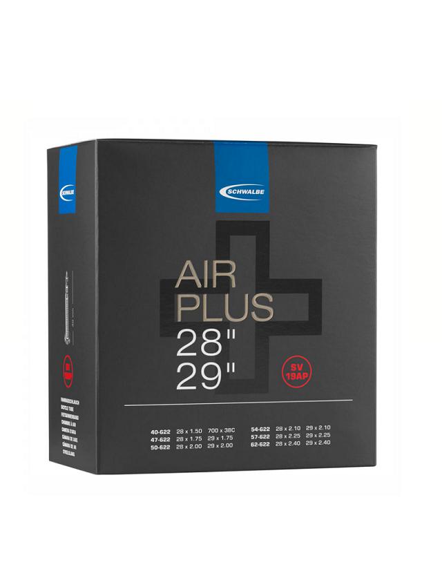 SCHWALBE CHAMBRE A AIR VELO 29 x 1.75-2.40 et 700 x 40-60 AIR PLUS RENFORCE VALVE PRESTA OBUS DEMONTABLE