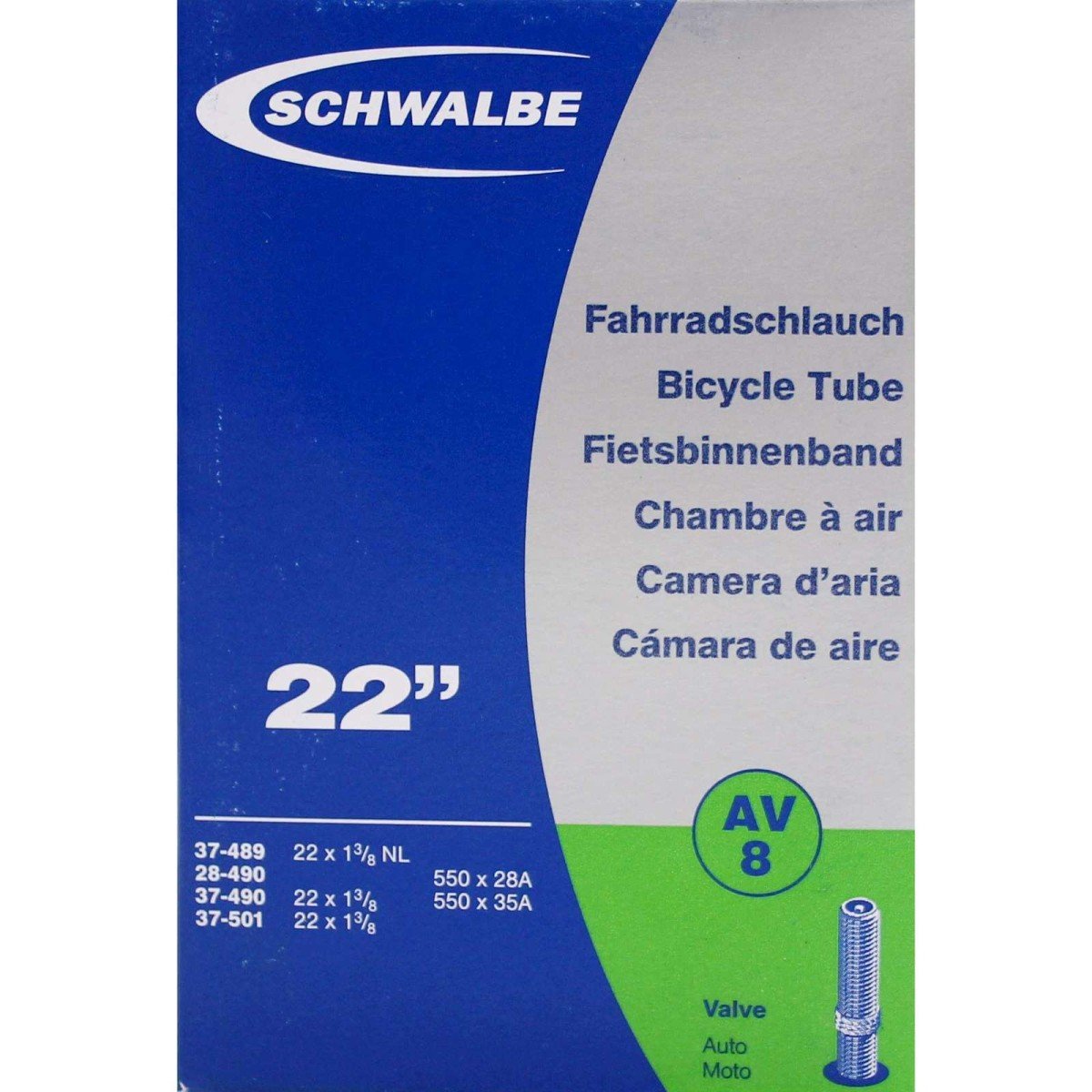 SCHWALBE CHAMBRE A AIR VELO 550 x 28 35A