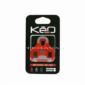 LOOK CALE PEDALE ROUTE LOOK KEO GRIP MOBILE 9° ANTIGLISSE ROUGE