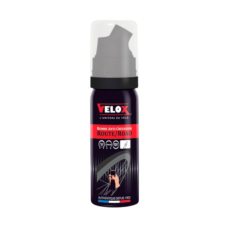 VELOX BOMBE ANTI-CREVAISON VELO VELOX 50ML ROUTE/TUBELESS/BOYAU VP