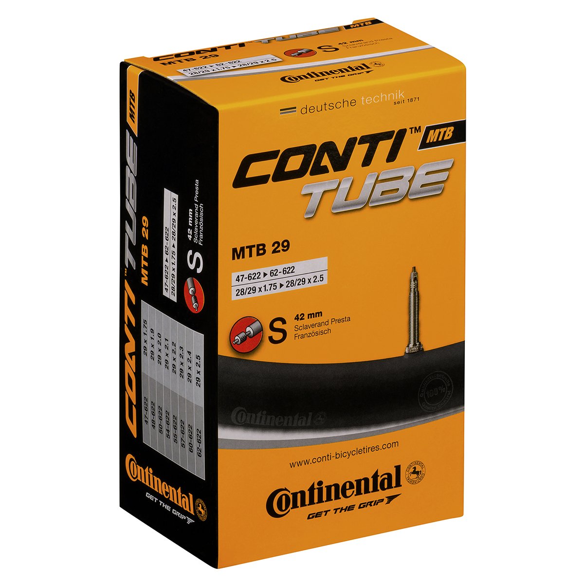CONTINENTAL Chambre à air MTB 29 x 2.10-2.60
