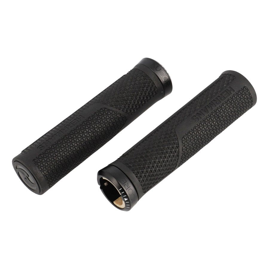 HERRMANS POIGNEES VELO HERRMANS NUCORE 130MM TRAIL PEAK LOCK ON NOIR