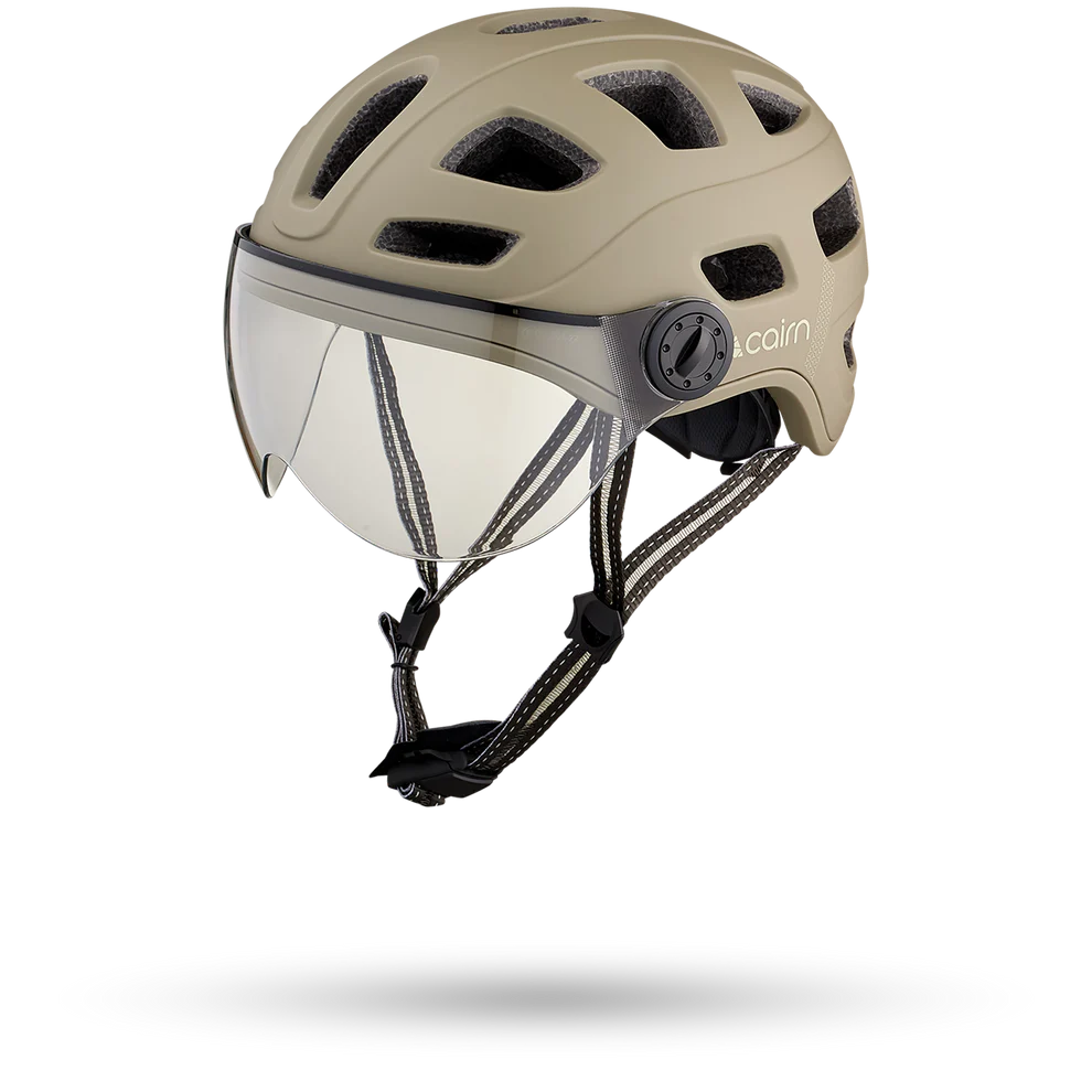 CAIRN casuqe vélo urbain quartz visor kaki mat