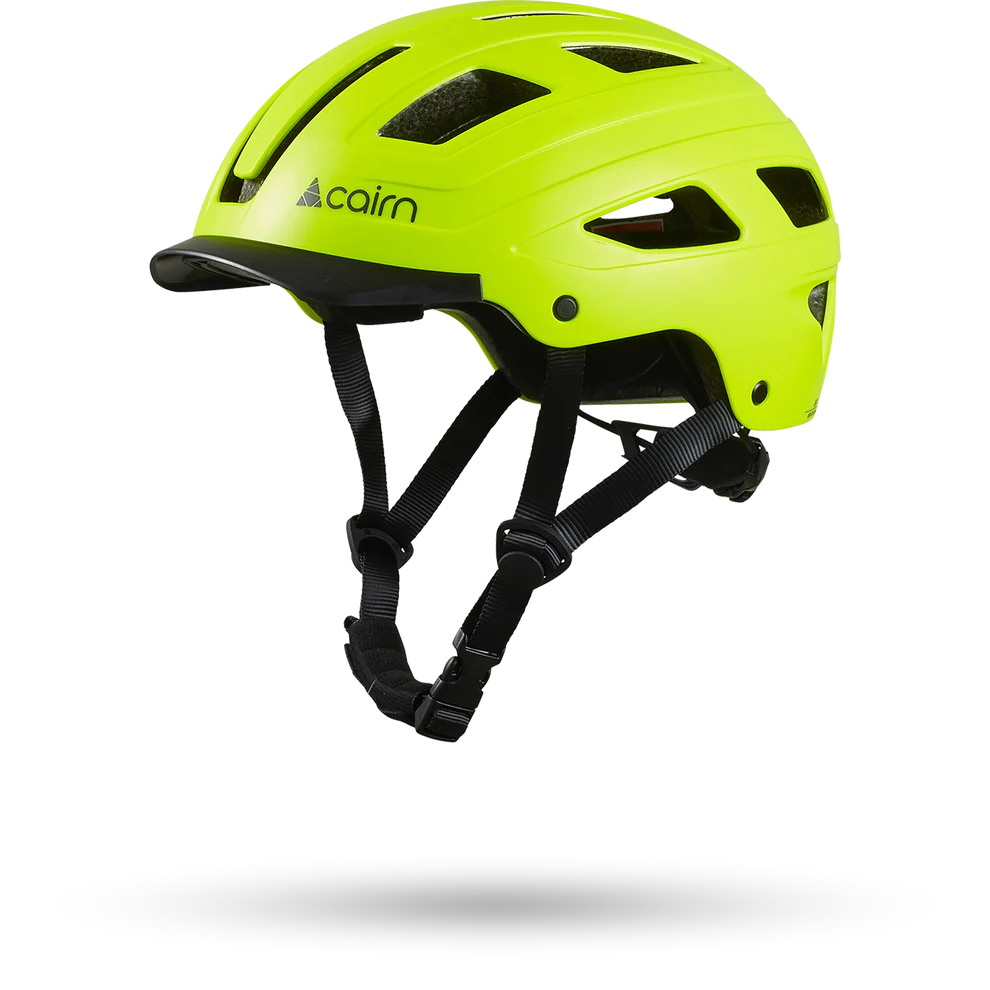 CAIRN Casque vélo urbain CLARKE jaune fluo mat