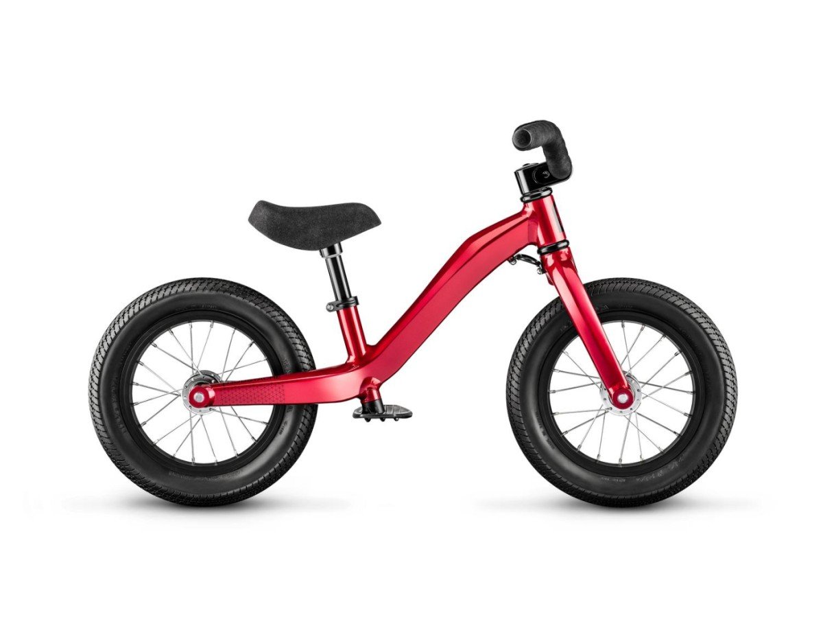 draisienne moustache pour enfant mercredi 12 rouge roues 12 pouces tige de selle reglable