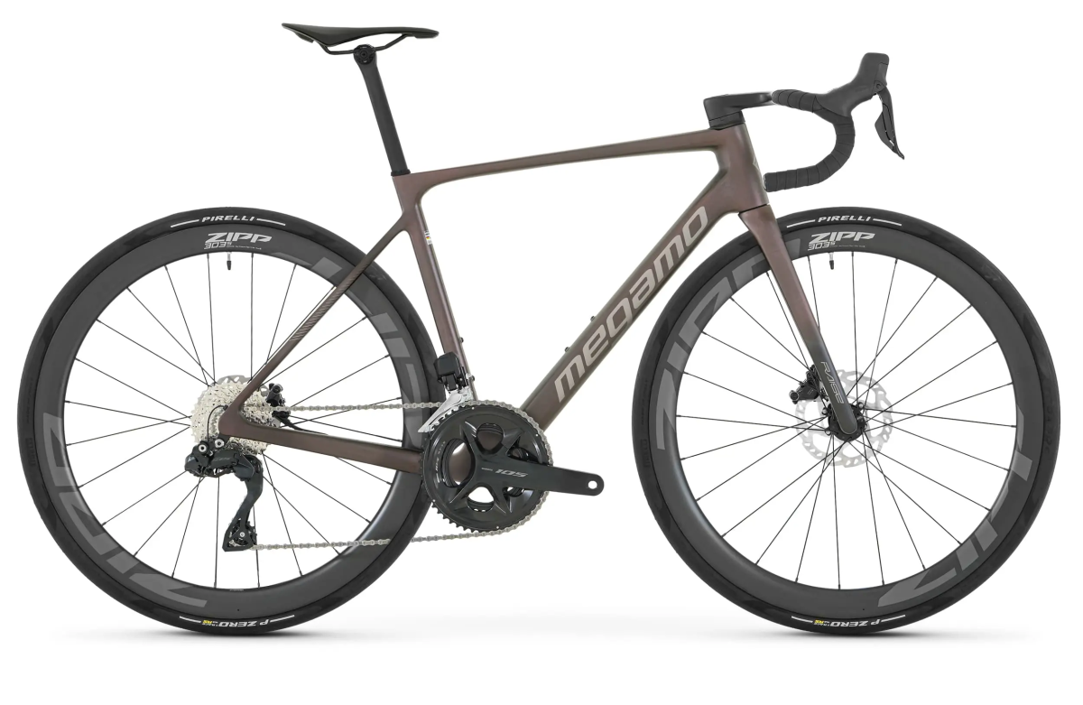 MEGAMO Vélo de route raise TLR 105 DI2 roues carbone