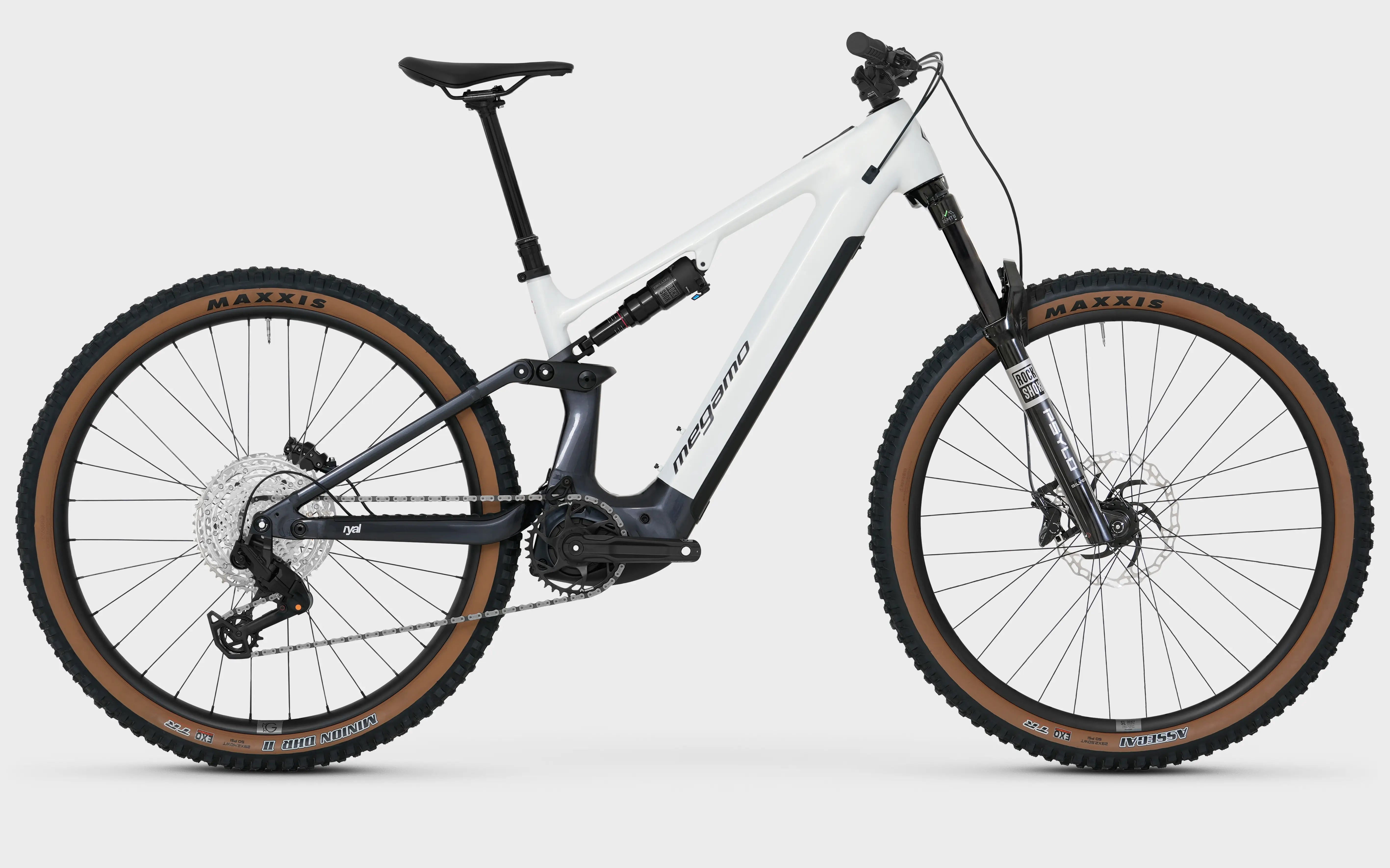 MEGAMO VTT electrique tout suspendu RYAL 10 AVINOX M2 110Nm 800W
