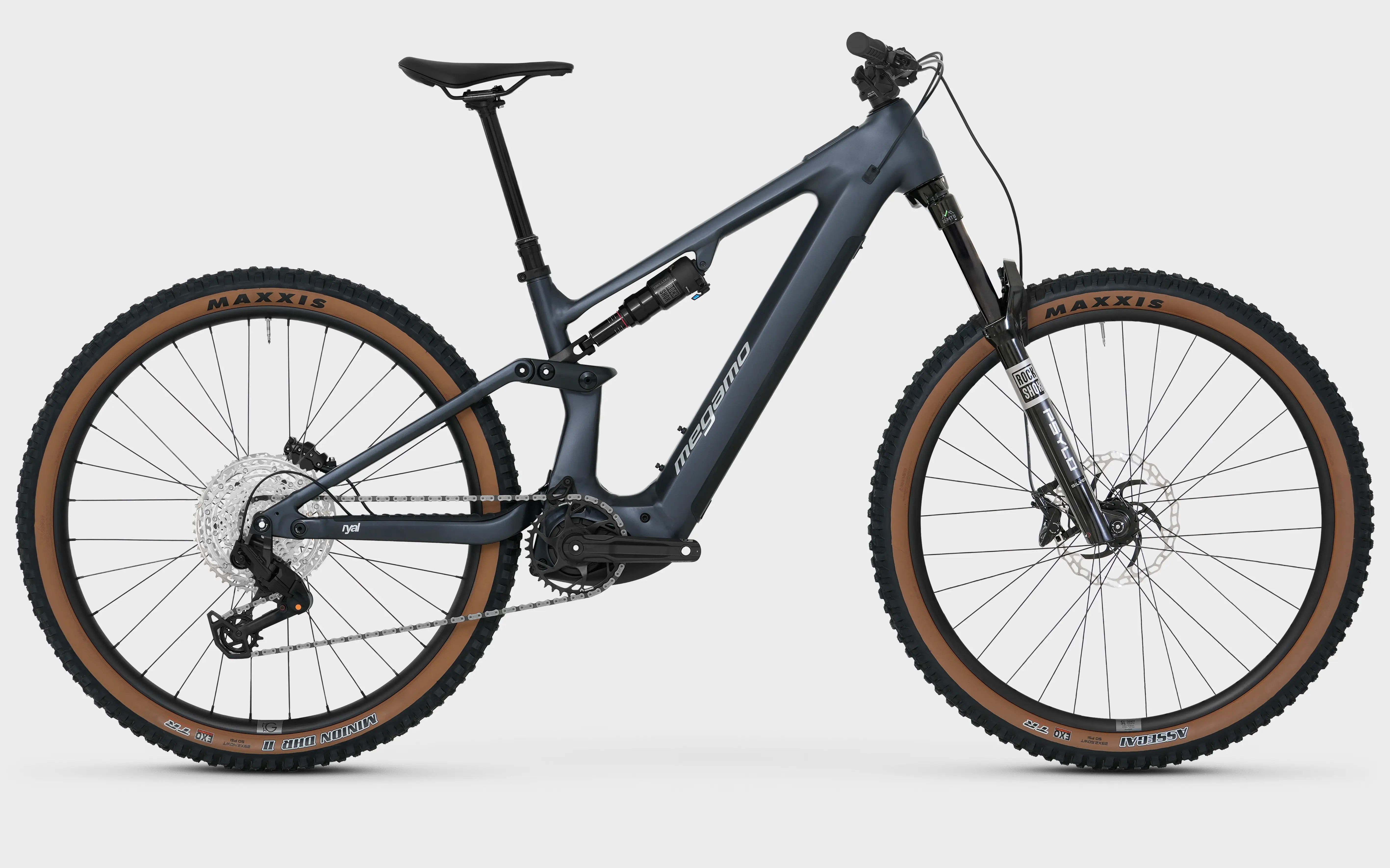 MEGAMO VTT electrique tout suspendu RYAL 10 AVINOX M2 110Nm 800W
