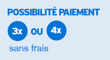 Paiement en 3x, 4x ou 10x sans frais